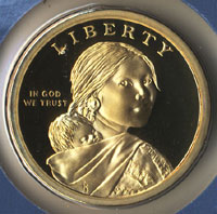 Proof Native American Dollar