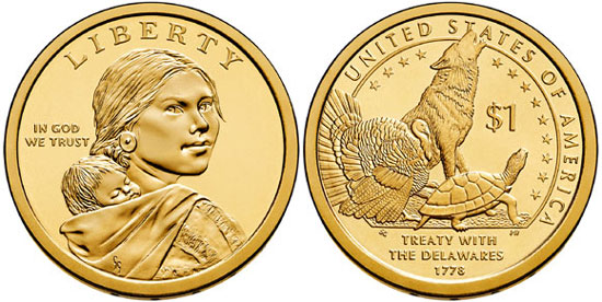 2013 Native American Dollar